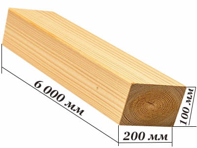 Купить брус 100х200х6000